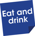 Eat and drink button